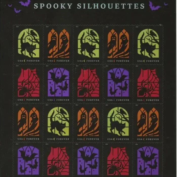 100 Forever Stamps “Spooky Silhouttes”