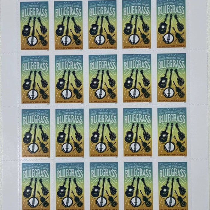100 Bluegrass 2024 Forever Stamps