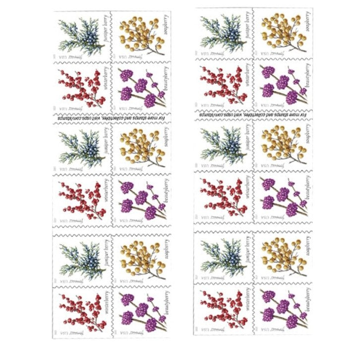 100 Forever Stamps - Winter Berries