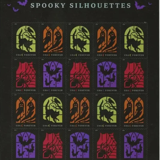 100 Forever Stamps “Spooky Silhouttes”