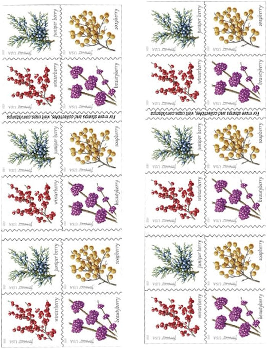 100 Forever Stamps - Winter Berries