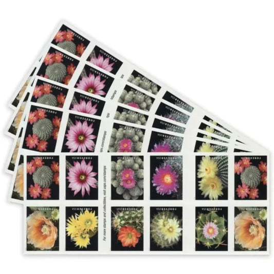 100 Forever Stamps - Cactus Flowers