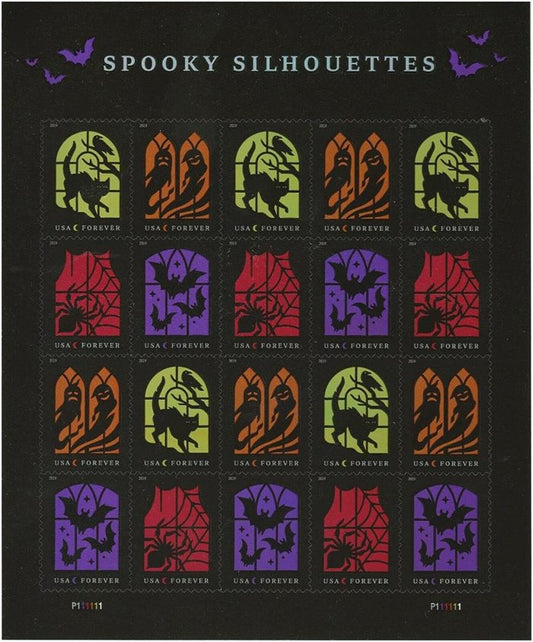100 Forever Stamps “Spooky Silhouttes”