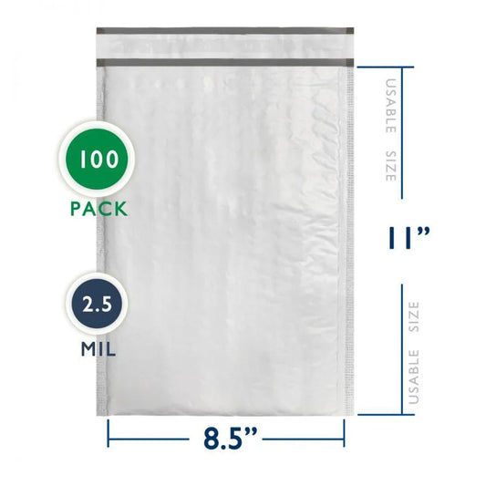 100 PC Poly Bubble Mailer (8.5" x 11") #2