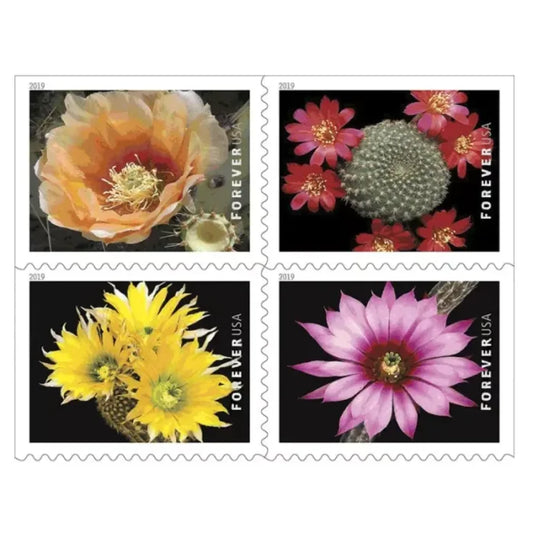 100 Forever Stamps - Cactus Flowers