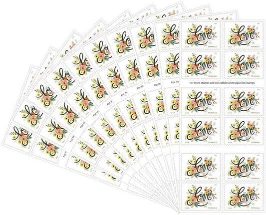100 Forever Stamps - Love