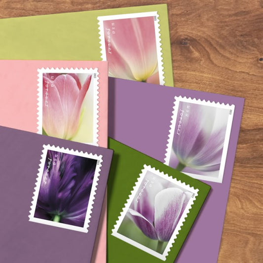 100 Tulip Blossom Forever Stamps