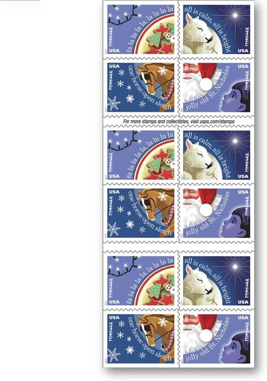 100x FaLalalala USPS Postage Forever Stamps